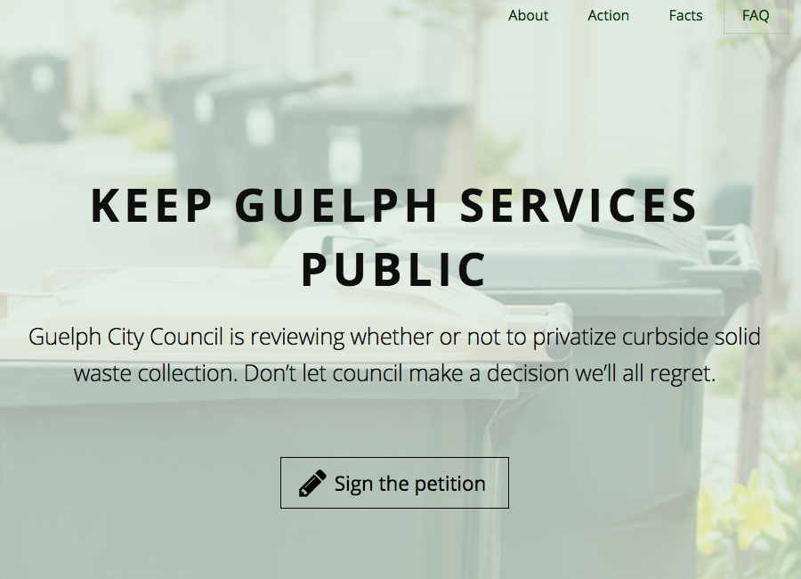 Keep Guelph Services Public